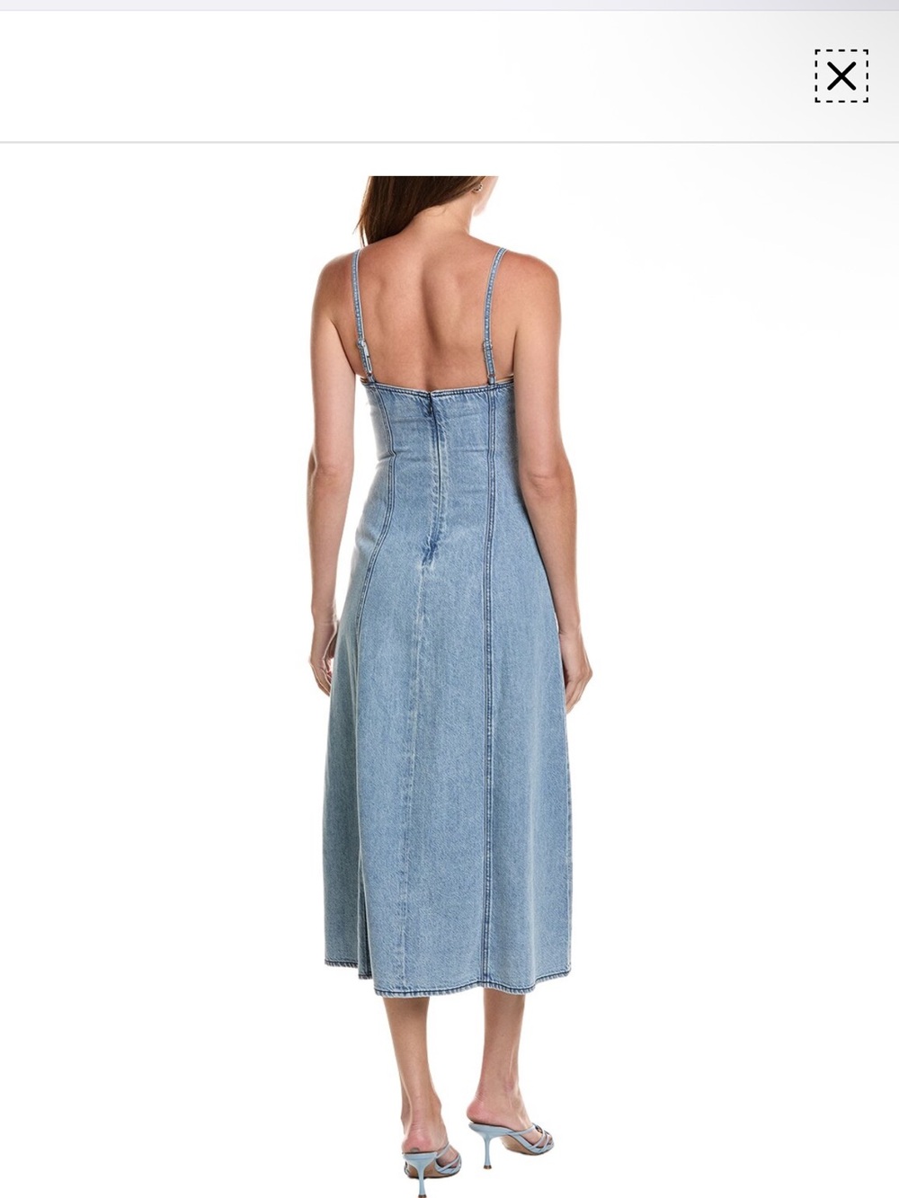 Rag & Bone Spencer Martyna Denim Midi Dress Size 6 - Picture 2 of 6